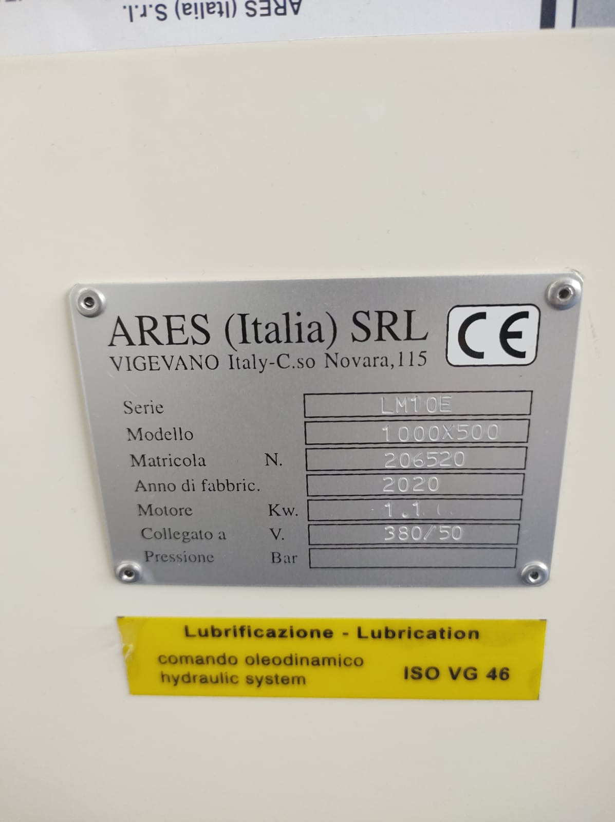 ARES Fustellatrice  2020
